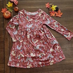 Toddler Girl Autumn Woodland Dress